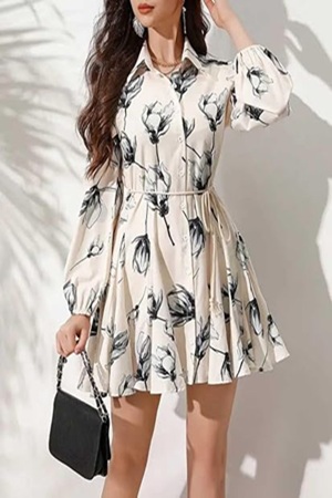 Short One Piece Midi Dress